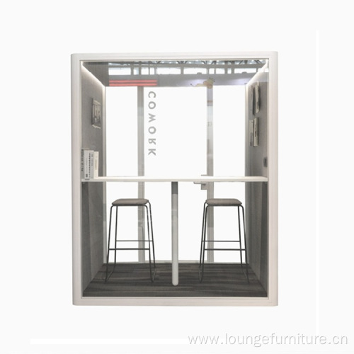 European Style Office Booth Meeting Soundproof Double Booth